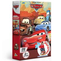 Quebra cabeca carros grandinho 28 pecas toyster