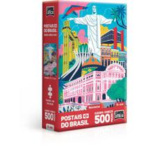 Quebra-Cabeça Cartonado Brasil Monumentos 500pçs