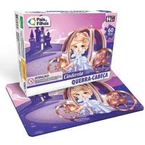 Quebra-cabeça Cartonado Cinderela 60 Peças para Crianças Pais & Filhos Quebra-cabeça Cartonado Cinderela 60 Peças para Crianças Pais & Filhos