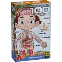 QUEBRA-CABECA Cartonado Corpo Humano 100 Pecas QUEBRA-CABECA Cartonado Corpo Humano 100 Pecas