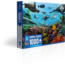 Quebra-cabeça Cartonado Criaturas Marinhas 1000 Peças Quebra-cabeça Cartonado Criaturas Marinhas 1000 Peças