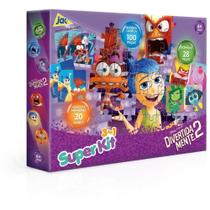 QUEBRA-CABEÇA Cartonado Divertidamente 3 em 1 QUEBRA-CABEÇA, Dominó e Jogo de Memória