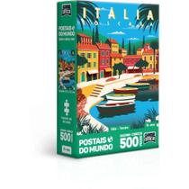 Quebra-Cabeça Cartonado Itália 500pçs Nano - Toyster