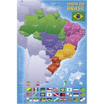 QUEBRA-CABECA Cartonado Mapa do Brasil 200 Pecas