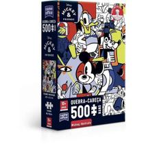 Quebra-cabeça Cartonado Mickey 500 Peças Nano Toyster Brinquedos Quebra-cabeça Cartonado Mickey 500 Peças Nano Toyster Brinquedos