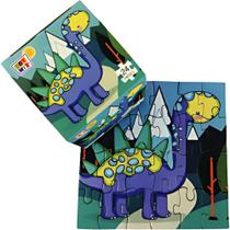 QUEBRA-CABEÇA Cartonado Petit Dino 24 Peças - 14X14CM QUEBRA-CABEÇA Cartonado Petit Dino 24 Peças - 14X14CM