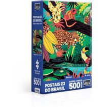 Quebra-cabeça (cartonado) Postais Brasil Natureza 500p N - Toyster - Unidade