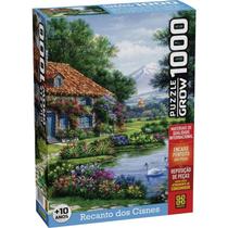 Quebra-cabeca cartonado recanto dos cisnes 1000 pecas grow