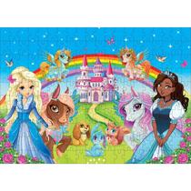 Quebra-cabeca cartonado sonho de princesa 200 pecas ggb plast