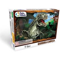 Quebra-cabeca cartonado t rex premium 150 pcs pais e filhos