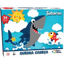 QUEBRA-CABECA Cartonado Tubarao 24 Pecas - Pais E Filhos QUEBRA-CABECA Cartonado Tubarao 24 Pecas - Pais E Filhos