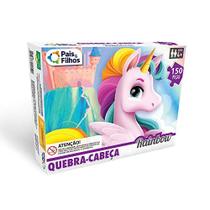 Quebra-Cabeca Cartonado Unicornio Rainbow 150 Pecas