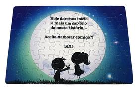 Quebra-cabeça Casal de Namorados Surpresa Pedido de Namoro