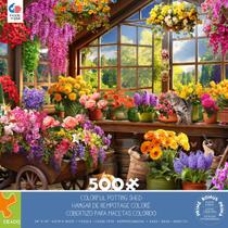 Quebra-cabeça Ceaco Colorful Potting Shed 500 peças