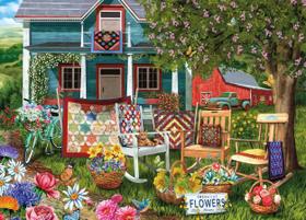 Quebra-cabeça Ceaco Colorful Quilts 1000 peças Quebra-cabeça Ceaco Colorful Quilts 1000 peças