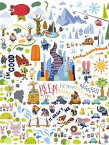 Quebra-cabeça Ceaco Disney Zootopia com 300 Peças Grandes