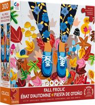 Quebra-cabeça Ceaco Fall Frolic 300 peças com pôster Quebra-cabeça Ceaco Fall Frolic 300 peças com pôster