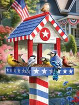 Quebra-cabeça Ceaco Larry Jones Patriotic Birdhouse 300 unidades