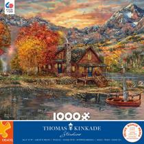 Quebra-cabeça Ceaco Thomas Kinkade A Perfect Fall Day 1000 unidades Quebra-cabeça Ceaco Thomas Kinkade A Perfect Fall Day 1000 unidades