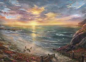 Quebra-Cabeça Ceaco Thomas Kinkade Beachside Gathering - 1000 Peças