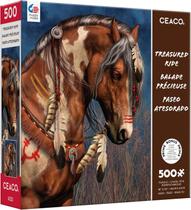 Quebra-cabeça Ceaco Treasured Ride 500 peças 46x61cm Quebra-cabeça Ceaco Treasured Ride 500 peças 46x61cm