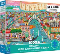 Quebra-cabeça Ceaco Venice Dogs 1000 peças Quebra-cabeça Ceaco Venice Dogs 1000 peças