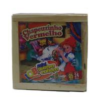 Quebra Cabeça Chapeuzinho Vermelho 24 Peças Madeira - 97191 - IOB