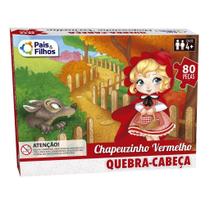 Quebra Cabeça Chapeuzinho Vermelho 80 Pçs - Pais & Filhos