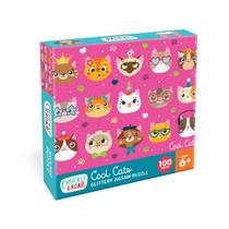 Quebra-cabeça Chuckle & Roar Cool Cats 100 peças para crianças de 3 anos ou mais
