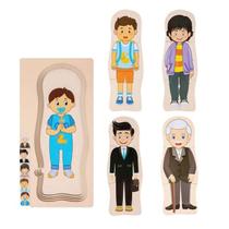 Quebra Cabeça Ciclo da Vida Montessori Educaplay - Polibrinq