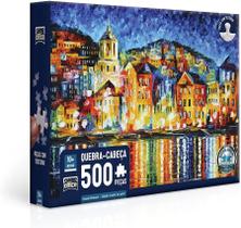 Quebra-cabeça Cidade à Noite no Porto 500 peças Toyster