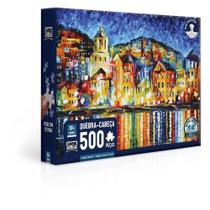 Quebra Cabeça Cidade à Noite no Porto 500 Peças - Toyster