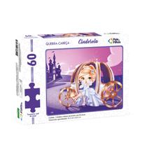 Quebra Cabeça Cinderela 60 Peças Premium Educativo Desenvolvimento Divertido