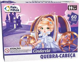 Quebra-Cabeça Cinderela com 60 peças