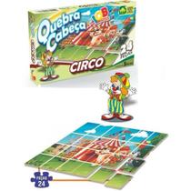 Quebra Cabeça Circo Educacional 24 Peças Madeira - 38774 - IOB Artepinus