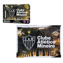 Quebra Cabeça Clube Atlético Mineiro Oficial Brasão do Galo 200 Peças Original Mimo Toys