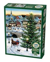 Quebra-Cabeça Cobble Hill Village Tree 1000 Peças - com Pôster Quebra-Cabeça Cobble Hill Village Tree 1000 Peças - com Pôster