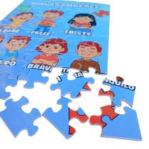 Quebra-Cabeça Cognitivo Entendendo as Emoções 60 peças + Cubo Mágico