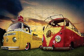 Quebra-Cabeça Cognitivo para Idosos Nostalgia Fusca e kombi - 60 peças Quebra-Cabeça Cognitivo para Idosos Nostalgia Fusca e kombi - 60 peças
