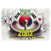 Quebra-cabeça Coleção Copa Japão e Coréia 2002 Brasil Pentacampeão 300 peças