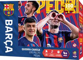 Quebra Cabeça Colecionável Barça - Pedri 100 peças - TCS