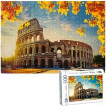 Quebra Cabeça Coliseu De Roma Italia Europa No Outono 500Pçs