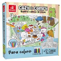 Quebra-Cabeça Colorir Cozy &Amp Comfy 30 Peças E
