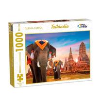 Quebra cabeça com 1000 peças tailãndia puzzle colorido