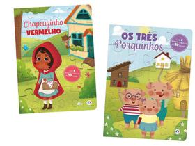 Quebra-cabeça com 20 peças - Coleção Contos Clássicos - kit com 02 livros para meninos