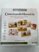 Quebra cabeça conectando memórias 12 peças madeira babebi jogo idoso raciocínio lógico terapêutico