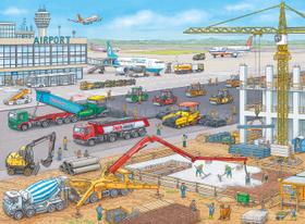 Quebra-cabeça: construção de Ravensburger no aeroporto