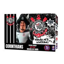 Quebra-Cabeça Corinthians Brasão 200 Peças - Mimo