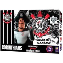 Quebra Cabeça Corinthians Brasão Timão Futebol Sccp 200Peças