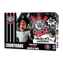 Quebra Cabeça Corinthians Oficial Brasão do Timão 200 Peças Original Mimo Toys